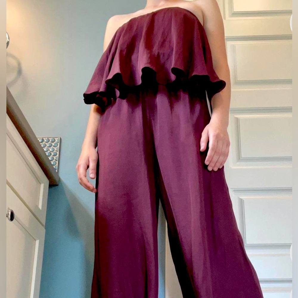 New Maroon Jumpsuit *with pockets*